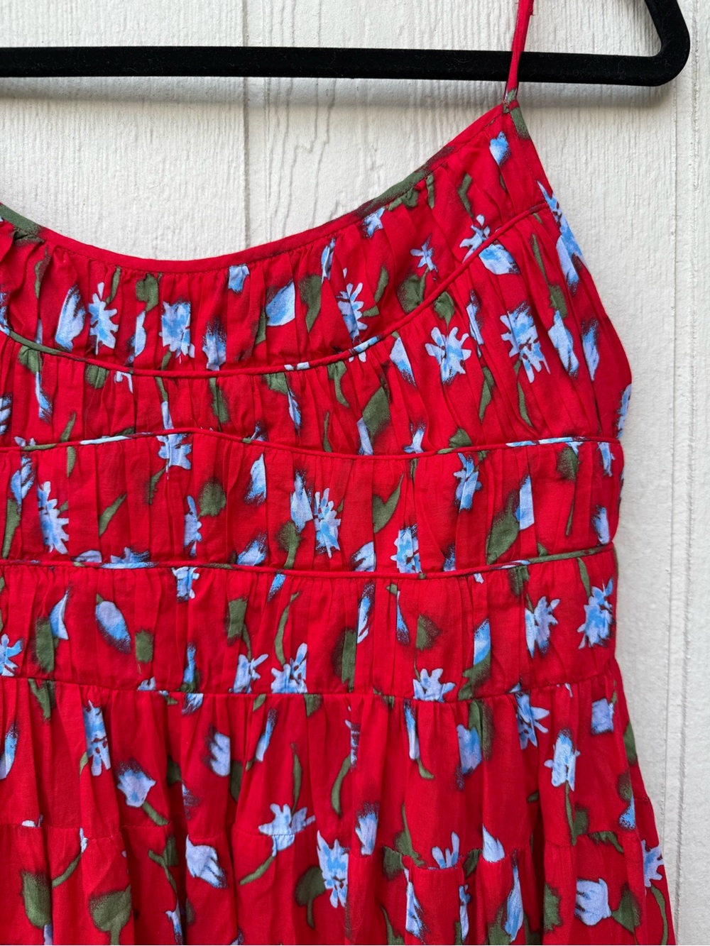 J. Crew Tiered Cotton Dress in Brushed Daisy Print CJ784 Small - Picture 3 of 7